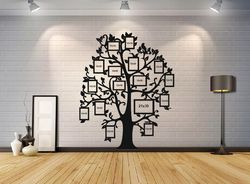 Laser Cut Family Tree Photo Frames Template Free CDR