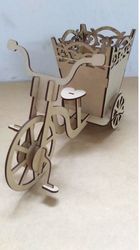 Laser Cutting Tricycle With Pan Gift Free CDR