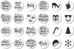 Christmas Stickers Set Free CDR