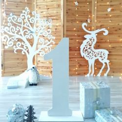 Laser Cut Christmas Deer Decoration Template Free CDR