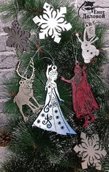 Laser Cut Christmas Tree Decorations Templates Free CDR