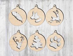 Laser Cut Christmas Tree Decorations Free CDR