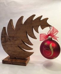 Laser Cut Christmas Tree Ornament Hanger Free CDR