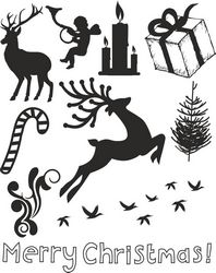 Christmas New Year Vector Set Free CDR