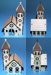 Church Plywood Laser Cut Template Free CDR