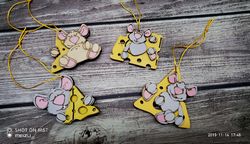 Laser Cut New Year Mouse Design Free CDR