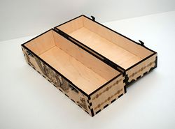 Laser Cut Decoration Box With Cover Free CDR