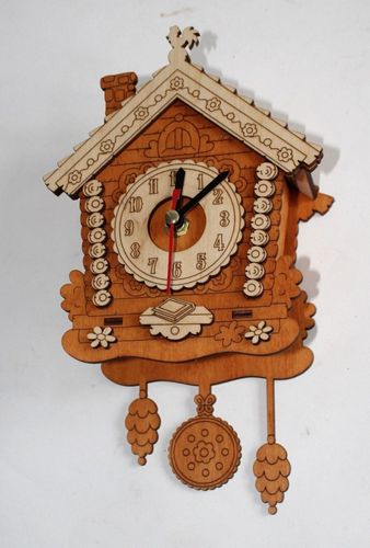 3d House Clock Cnc Free CDR