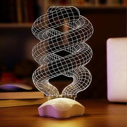 Helical Illusion Lamp Cnc Free CDR