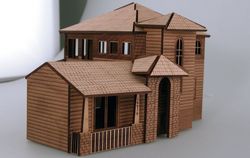 Wooden Architectural Model Puzzle Cnc Free CDR