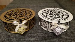 Laser Cut Template Round Box Free CDR