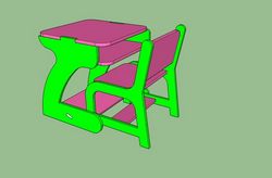Kid Chair And Table Free CDR
