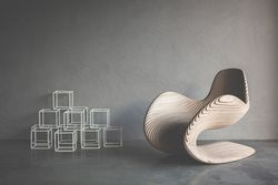 Laser Cut Chair Wave Design Free CDR