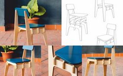 Laser Cut Wooden Chair Free CDR