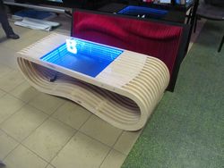 Blue Top Parametric Table With Infinity Free CDR