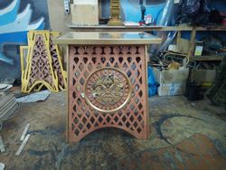 Laser Cut Stylish Openwork Table Free CDR