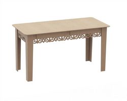 Table With 2 Drawers Free DXF File