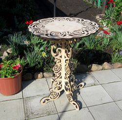 Openwork Table Laser Cut Free CDR