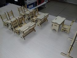 Chair And Table School Room Design Free CDR
