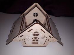 Christmas House Design Cutting And Laser Engraving Free CDR