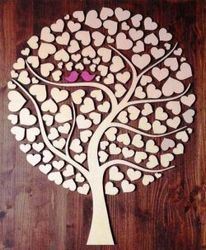 Cnc Laser Cut Tree Of Hearts Free CDR