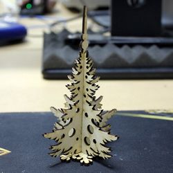 Wooden Christmas Tree For Laser Cut Project Plan Free CDR