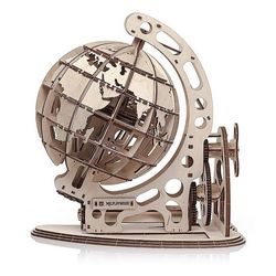 Wooden Globe Puzzle Laser Cut Free CDR