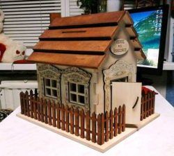 Cnc Laser Cut Wooden House Model Free CDR