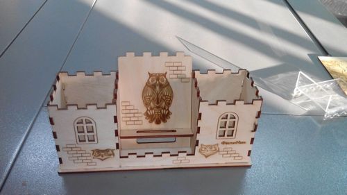 Laser Cut Owl House Organizer Free CDR