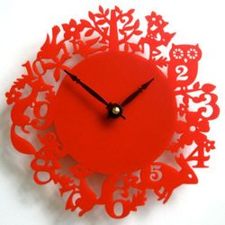 Laser Cut Acrylic Wall Clock Design Free CDR
