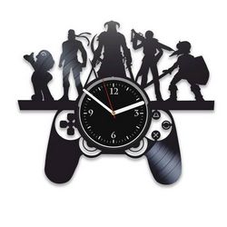 Laser Cut Gamer Style Clock Template Free CDR