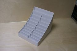 Laser Cut Business Card Organizer Display Stand Free CDR