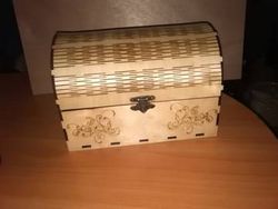 Laser Cut Wooden Chest Template Free CDR