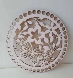 Wooden Bottom Lid For Baskets With Pattern Free CDR
