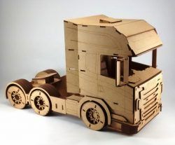 Cnc Laser Cut Tractor Truck Free CDR