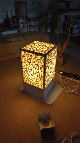 Laser Cut Pattern Lamp Free CDR