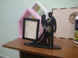 Valentine Couple Laser Cut Photo Stand Free CDR