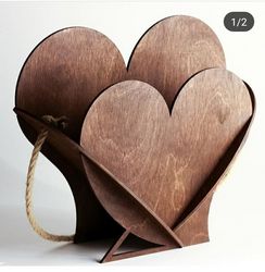 Valentine Day Gift Heart Shape Basket Free CDR