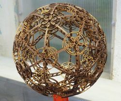 Wooden Decorative Sphere Free CDR