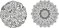 Round Ornament Pair Free CDR