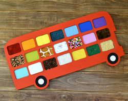 Bus Tactile Game Touch And Match Game Free CDR