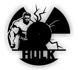 Hulk Wall Clock Cnc Laser Cutting Free CDR