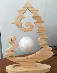 Laser Cut Christmas Tree Bauble Holder Christmas Bauble Stand Free CDR