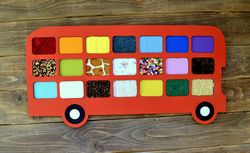 Laser Cut Bus Tactile Game Touch And Match Game Free CDR