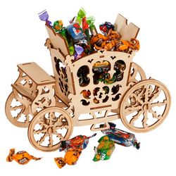 Laser Cut Carriage Candy Cart Sweet Display Stand 3mm Free CDR