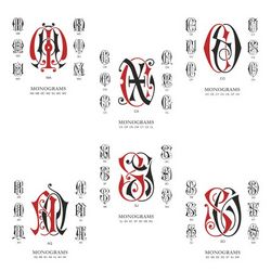 Monogram Vector Collection # 01 Download Free CDR