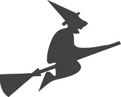 Halloween Witch Flying Clipart Free CDR