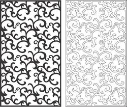 Seamless Screen Swirl Pattern Free CDR