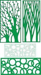 CNC Pattern Collection tree Free CDR