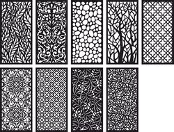 Pattern Panel Screen Collection Free CDR